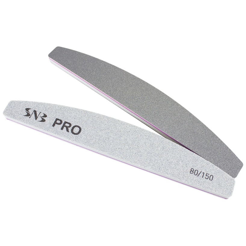 SNB PRO lima híbrida 2 en 1 grano 80/150 bloque y puente para manicura profesional y modelado de uñas artificiales