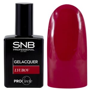 Gel Polish 09 Lyubov rojo pastel, envase de 15 ml con excelente cobertura para manicuras sofisticadas