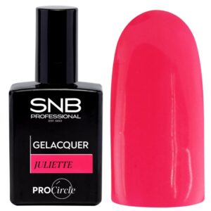 Esmalte semipermanente rosa neón Gelak 107 Julieta 15 ml para manicura profesional