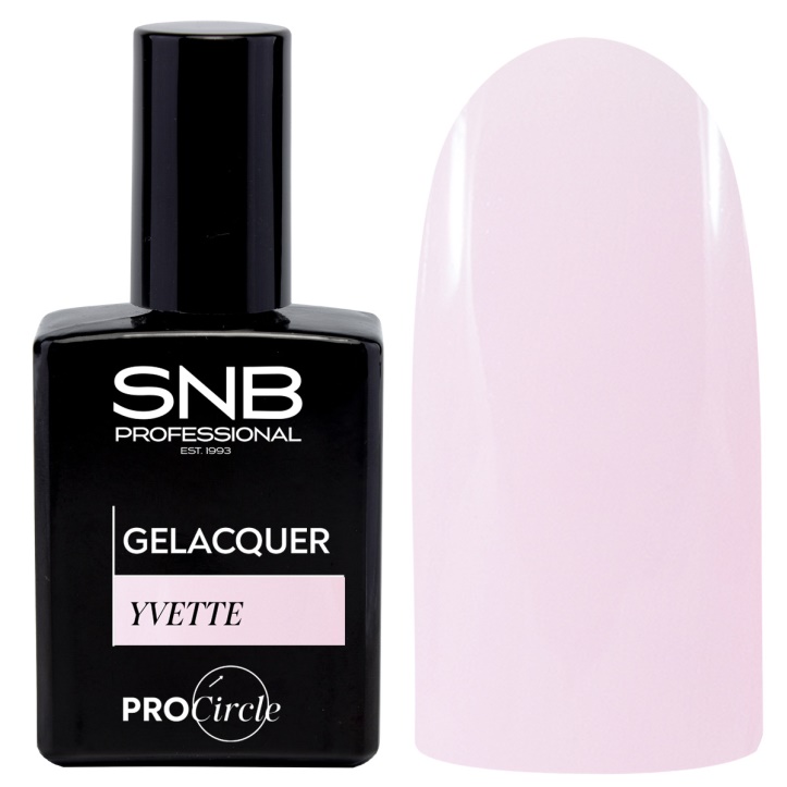 Gel Polish 253 Ivette rosa pastel, botella de 15 ml con tono suave y cobertura uniforme
