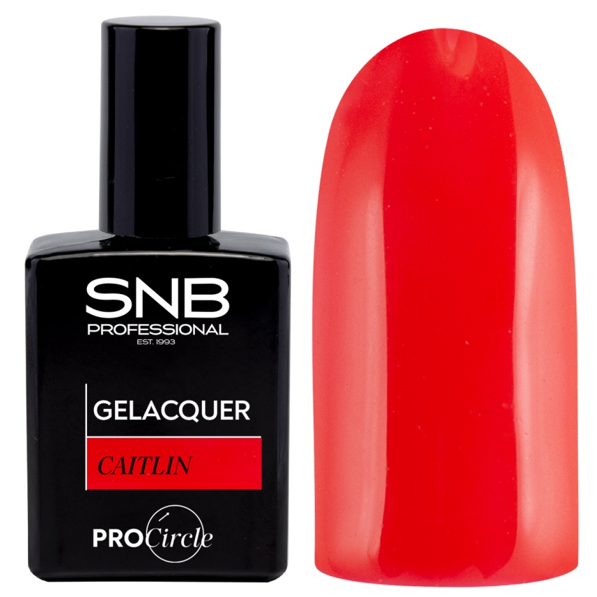 Esmalte semipermanente 299 Caitlin rosa rojo, frasco de 15 ml con tono elegante y acabado brillante