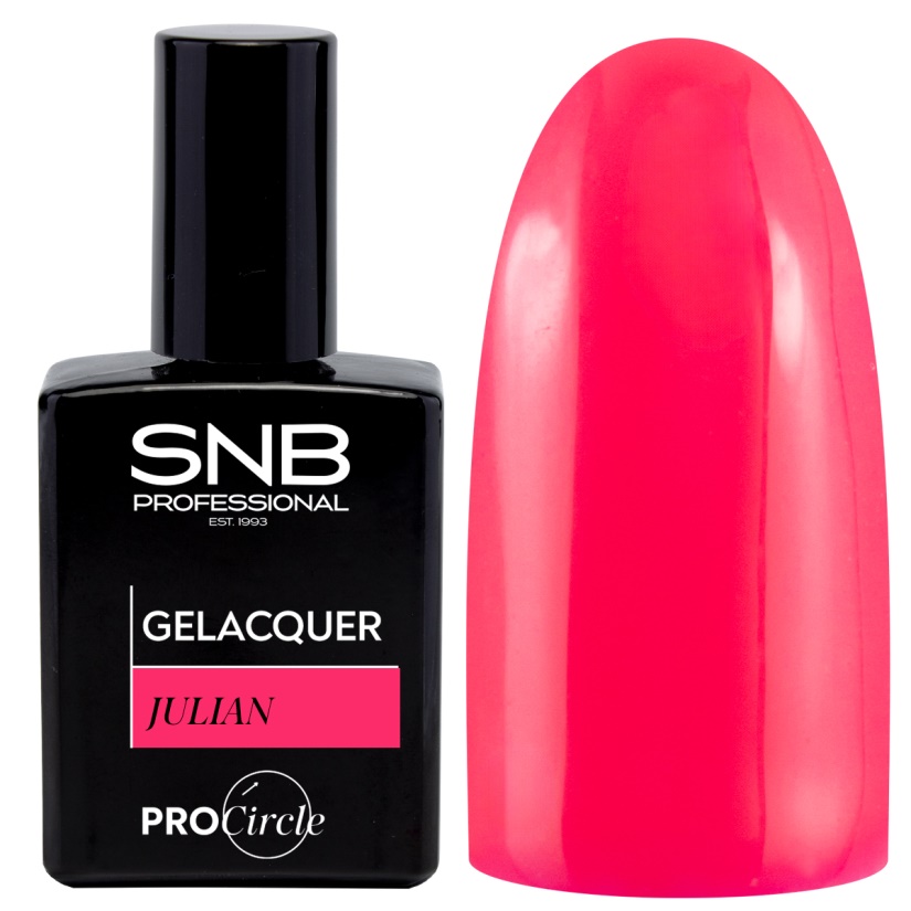 Gel Polish 341 Juliet rosa neón, botella de 15 ml con color vibrante y acabado brillante duradero