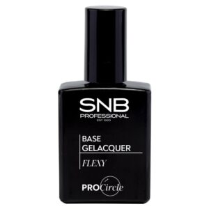 Base flexible Gel Polish SNB, envase de 15 ml autonivelante para manicuras resistentes y duraderas