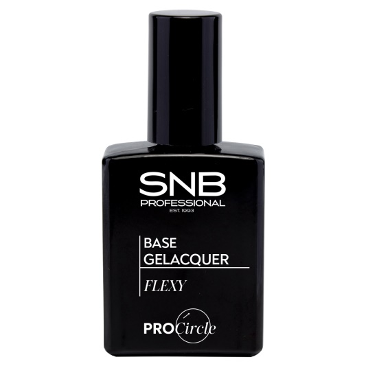 Base flexible Gel Polish SNB, envase de 15 ml autonivelante para manicuras resistentes y duraderas