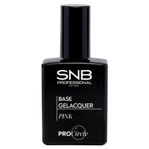 Base rosa Gel Polish SNB, botella de 15 ml con tono natural para manicura francesa y uñas uniformes