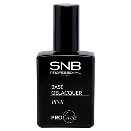 Base rosa Gel Polish SNB, botella de 15 ml con tono natural para manicura francesa y uñas uniformes