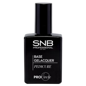Base para pedicura Gel Polish SNB, frasco de 15 ml con fórmula ligera y autonivelante de alta adherencia