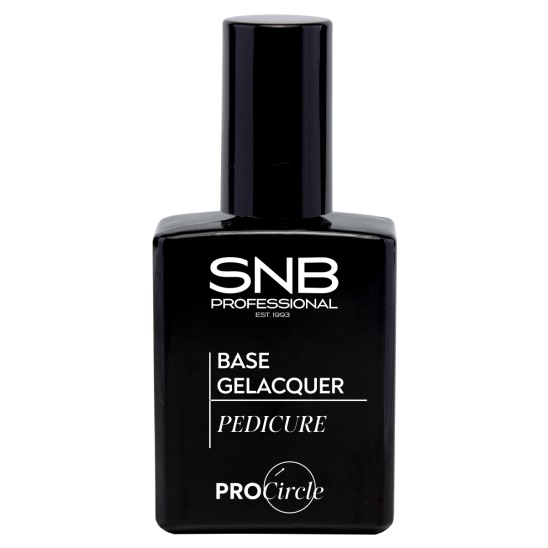 Base para pedicura Gel Polish SNB, frasco de 15 ml con fórmula ligera y autonivelante de alta adherencia