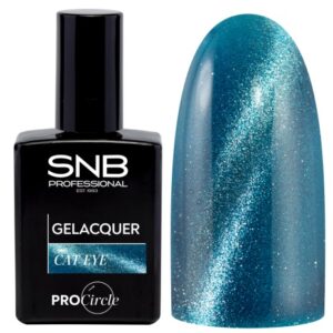 Esmalte semipermanente ojo de gato verde azul, frasco de 15 ml con efecto tridimensional magnético
