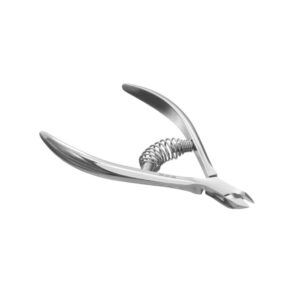 Alicate profesional para cutículas SNB PRO 1/2 hoja con resorte para manicura precisa y cuidado de cutículas