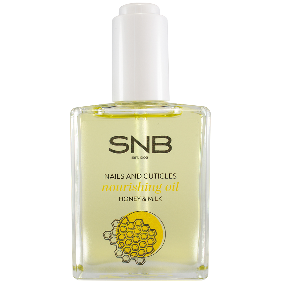 Aceite nutritivo para uñas y cutículas sabor miel y leche, frasco de 60 ml con aceite de jojoba y vitaminas