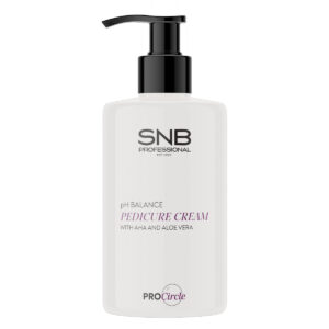 Crema reguladora de pH para pedicura SNB, bote blanco de 250 ml para equilibrar e hidratar la piel de los pies