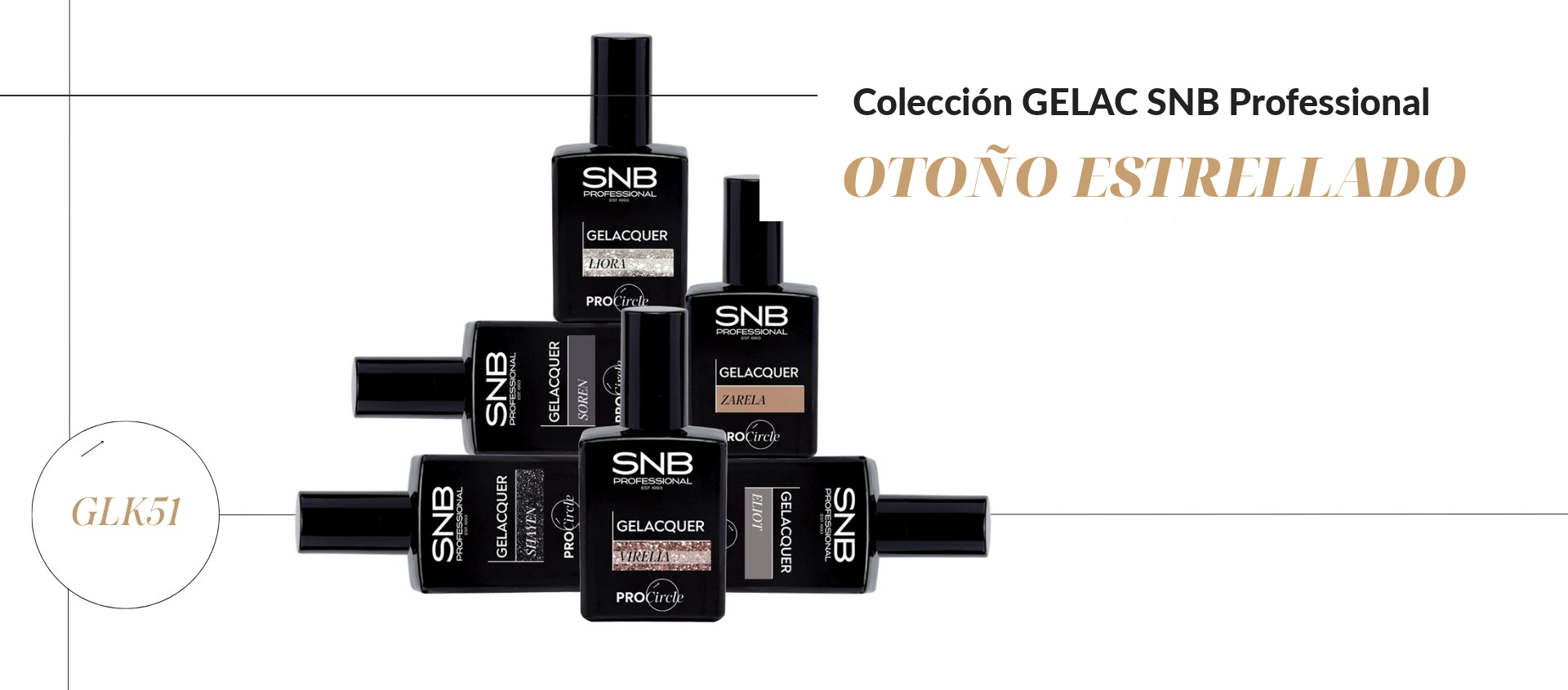 Banner colección Gel Polish GLK51 Star Nails Pro con nuevos tonos para manicura